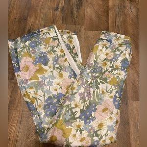 Lulus floral wide leg pants